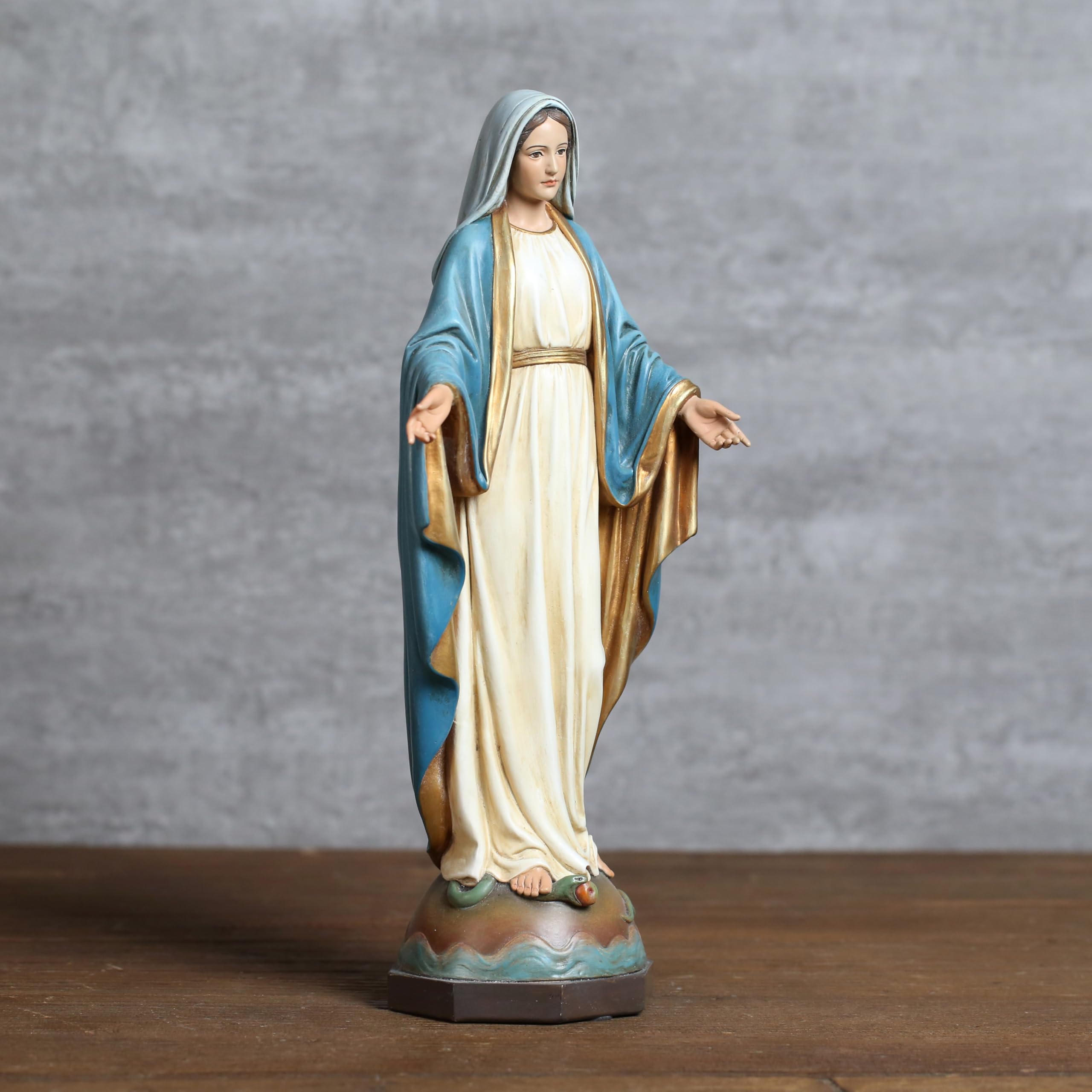 Amazon.co.jp: BCカトリックの恵みの聖母像、13.5インチ高さの祝福され